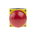 3SU1 Series Yellow Emergency Stop Push Button, 1NC + 1NO, 22mm Cutout, Panel Mount (3SU1801-2NG00-2AA2)