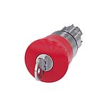 3SU1 Series Red Emergency Stop Push Button, 22mm Cutout, Panel Mount, IP66, IP67, IP69 (3SU1050-1HG20-0AA0)