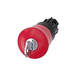 3SU1 Series Red Emergency Stop Push Button, 22mm Cutout, Panel Mount, IP66, IP67, IP69 (3SU1000-1HG20-0AA0)