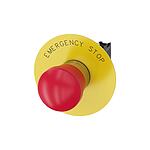 3SU1 Series Red Emergency Stop Push Button, 1NC, 22mm Cutout, Panel Mount, IP66, IP67, IP69 (3SU1150-1HA20-1CG0)