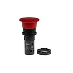 CE4T Series Red Emergency Stop Push Button, 2NC, 22.5mm Cutout, Panel Mount, IP66, IP67, IP69K (1SFA619550R1051 CE4T-10R-02)
