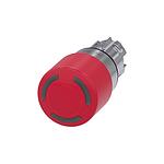 3SU1 Series Red Illuminated Emergency Stop Push Button, 22mm Cutout, Panel Mount, IP66, IP67, IP69 (3SU1051-1GB20-0AA0)