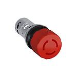 Compact Series Red Emergency Stop Push Button, 2NC, Panel Mount (1SFA619500R1051 CE3T-10R-02)