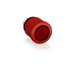 Red Emergency Stop Push Button, 22.5mm Cutout, Panel Mount (1SFA611511R1101)
