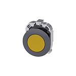 SIRIUS ACT Series Yellow Latching Push Button Head, 30mm Cutout, IP66, IP67, IP69K (3SU1060-0JA30-0AA0)