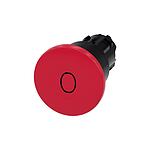 SIRIUS ACT Series Red Round Push Button Head, Latching Actuation, 22mm Cutout (3SU1000-1BA20-0AD0)