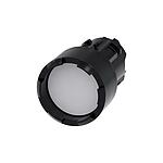 SIRIUS ACT Series White Round Push Button Head, Momentary Actuation, 22mm Cutout (3SU1000-0DB60-0AA0)