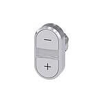 SIRIUS ACT Series Oval Push Button Head, Momentary Actuation, 22mm Cutout (3SU1050-3AB66-0AL0)