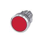 SIRIUS ACT Series Red Latching Push Button, 22mm Cutout, IP66, IP67, IP69K (3SU1050-0AA20-0AA0)