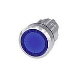 SIRIUS ACT Series Blue Momentary Push Button Head, 22mm Cutout, IP66, IP67, IP69K (3SU1051-0AB50-0AA0)