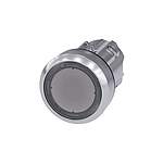 SIRIUS ACT Series Clear Momentary Push Button Head, 22mm Cutout, IP66, IP67, IP69K (3SU1050-0AB70-0AA0)