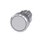 SIRIUS ACT Series White Momentary Push Button Head, 22mm Cutout, IP66, IP67, IP69K (3SU1050-0AB60-0AA0)