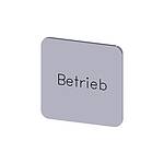 Labeling plate, Betrieb (3SU1900-0AF81-0AP0)
