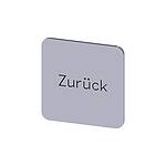 Labeling plate, Zurück (3SU1900-0AF81-0AG0)