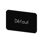 Labeling plate, Défaut (3SU1900-0AD16-0GN0)