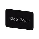 Labeling plate, Stop - Start (3SU1900-0AD16-0DC0)