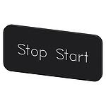 Labeling plate, Stop - Start (3SU1900-0AC16-0DC0)