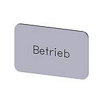 Labeling plate, Betrieb (3SU1900-0AD81-0AP0)