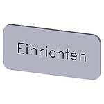 Labeling plate, Einrichten (3SU1900-0AC81-0AR0)