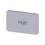 Labeling plate, Halt (3SU1900-0AD81-0AK0)