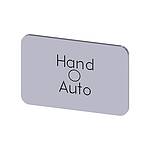 Labeling plate, Hand - O - Auto (3SU1900-0AD81-0DD0)