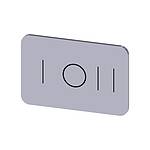 Labeling plate, I - O - II (3SU1900-0AD81-0QK0)