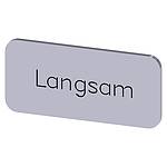 Labeling plate, Langsam (3SU1900-0AC81-0AN0)