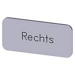 Labeling plate, Rechts (3SU1900-0AC81-0AH0)