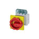 3P Pole Panel Mount Non-Fused Switch Disconnector - 25A Maximum Current, 9.5kW Power Rating, IP65 (3LD2154-1TP53)