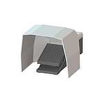 SIRIUS 3SE2 Series Foot Switch with Cover, 1 Pedal, Momentary Contacts, NO/NC (3SE2912-2AA20)