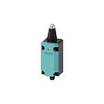 Roller Plunger Limit Switch, 1NC/1NO, IP66, IP67, Metal Housing, 125V ac Max, 4A Max (3SE5114-0CD02-1AL0)