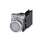SIRIUS ACT Series Illuminated Push Button Complete Unit, NO, NC, 22mm Cutout, IP66, IP67, IP69(IP69K / 3SU1156-0AB60-3FA0)
