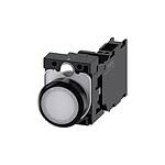 SIRIUS ACT Series Illuminated Push Button Complete Unit, NO, NC, 22mm Cutout, IP66, IP67, IP69(IP69K / 3SU1103-0AB60-3FA0)