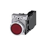 SIRIUS ACT Series Illuminated Push Button Complete Unit, NO, NC, 22mm Cutout, IP66, IP67, IP69(IP69K / 3SU1156-0AB20-1FA0)
