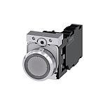 SIRIUS ACT Series Illuminated Push Button Complete Unit, NO, NC, 22mm Cutout, IP66, IP67, IP69(IP69K / 3SU1156-0AB70-1FA0)