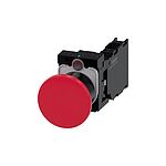 SIRIUS ACT Series Push Button Complete Unit, NC, NO, 22mm Cutout, IP66, IP67, IP69(IP69K / 3SU1100-1BA20-3FA0)