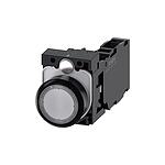 SIRIUS ACT Series Illuminated Push Button Complete Unit, NO, NC, 22mm Cutout, IP66, IP67, IP69(IP69K / 3SU1103-0AB70-1FA0)