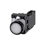 SIRIUS ACT Series Illuminated Push Button Complete Unit, NO, NC, 22mm Cutout, IP66, IP67, IP69(IP69K / 3SU1106-0AB60-1FA0)