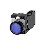 SIRIUS ACT Series Illuminated Push Button Complete Unit, NO, NC, 22mm Cutout, IP66, IP67, IP69(IP69K / 3SU1103-0AB50-1FA0)