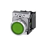 SIRIUS ACT Series Illuminated Push Button Complete Unit, NO, 22mm Cutout, IP66, IP67, IP69(IP69K / 3SU1153-0AB40-1BA0)