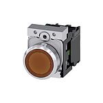 SIRIUS ACT Series Illuminated Push Button Complete Unit, NO, 22mm Cutout, IP66, IP67, IP69(IP69K / 3SU1156-0AB00-1BA0)