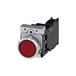 SIRIUS ACT Series Illuminated Push Button Complete Unit, NO, NC, 22mm Cutout, IP66, IP67, IP69(IP69K / 3SU1152-0AB20-3FA0)