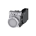 SIRIUS ACT Series Illuminated Push Button Complete Unit, NO, NC, 22mm Cutout, IP66, IP67, IP69(IP69K / 3SU1152-0AB60-1FA0)