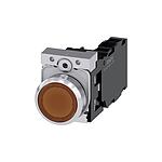 SIRIUS ACT Series Illuminated Push Button Complete Unit, NO, NC, 22mm Cutout, IP66, IP67, IP69(IP69K / 3SU1152-0AB00-1FA0)