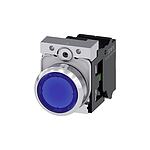 SIRIUS ACT Series Illuminated Push Button Complete Unit, NO, 22mm Cutout, IP66, IP67, IP69(IP69K / 3SU1152-0AB50-3BA0)