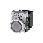 SIRIUS ACT Series Illuminated Push Button Complete Unit, NO, 22mm Cutout, IP66, IP67, IP69(IP69K / 3SU1152-0AB70-3BA0)