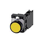 SIRIUS ACT Series Push Button Complete Unit, NC, NO, 22mm Cutout, IP66, IP67, IP69(IP69K / 3SU1100-0AB30-3FA0)