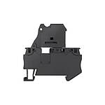 Black ALPHA DIN Rail Terminal Block, Single level, 6mm² (8WH2000-1JG38)