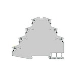 Grey 8WH DIN Rail Terminal Block, 0.5 ->4mm², 800 V (8WH2040-4LG00)