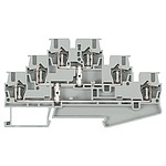 Grey ALPHA DIN Rail Terminal Block, Triple level, 2.5mm² (8WH2035-0AF00)